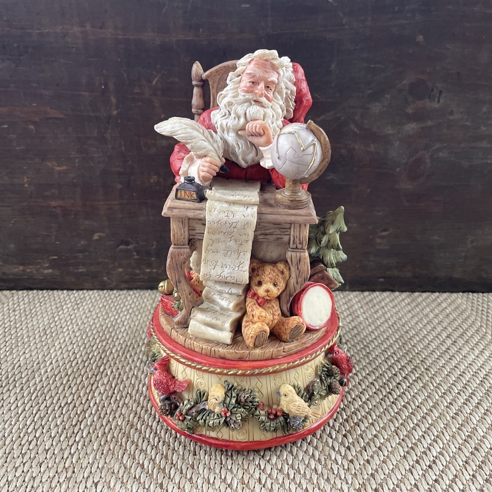 Vintage St Nicholas & Me WBI 1994 Tall  Santa Figurine Collectible Music